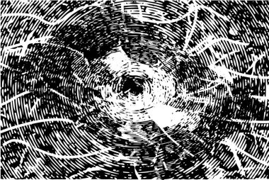 Çizik ve çiziklerle dolu siyah beyaz bir arka plan. Soyut vektör illüstrasyonu.