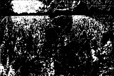 Çizik ve çiziklerle dolu siyah beyaz bir arka plan. Soyut vektör illüstrasyonu.