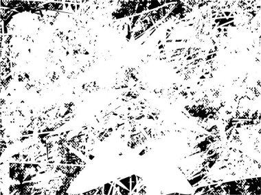 Çizik ve çiziklerle dolu siyah beyaz bir arka plan. Soyut vektör illüstrasyonu.