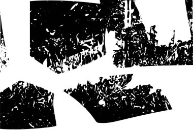 Çizik ve çiziklerle dolu siyah beyaz bir arka plan. Soyut vektör illüstrasyonu.