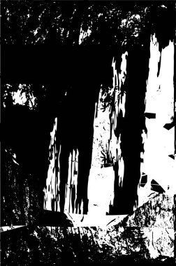 Çizik ve çiziklerle dolu siyah beyaz bir arka plan. Soyut vektör illüstrasyonu.