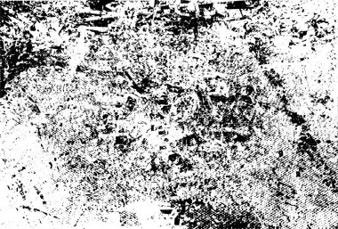 Çizik ve çiziklerle dolu siyah beyaz bir arka plan. Soyut vektör illüstrasyonu.