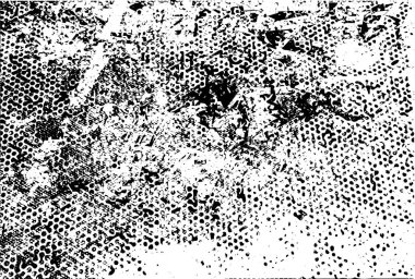 Çizik ve çiziklerle dolu siyah beyaz bir arka plan. Soyut vektör illüstrasyonu.