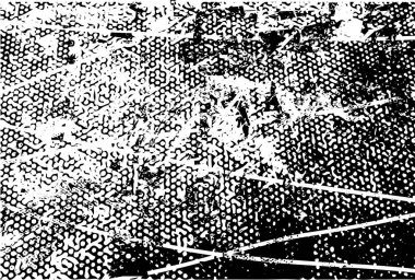 Çizik ve çiziklerle dolu siyah beyaz bir arka plan. Soyut vektör illüstrasyonu.