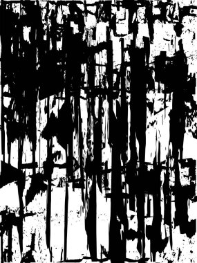 Çizik ve çiziklerle dolu siyah beyaz bir arka plan. Soyut vektör illüstrasyonu.