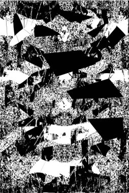 Çizik ve çiziklerle dolu siyah beyaz bir arka plan. Soyut vektör illüstrasyonu.