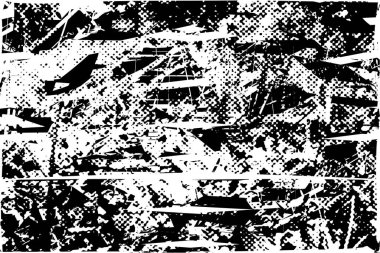 Çizik ve çiziklerle dolu siyah beyaz bir arka plan. Soyut vektör illüstrasyonu.