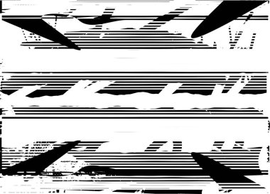 Çizik ve çiziklerle dolu siyah beyaz bir arka plan. Soyut vektör illüstrasyonu.