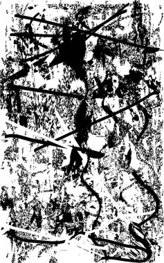 Çizik ve çiziklerle dolu siyah beyaz bir arka plan. Soyut vektör illüstrasyonu.