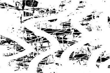 Çizik ve çiziklerle dolu siyah beyaz bir arka plan. Soyut vektör illüstrasyonu.