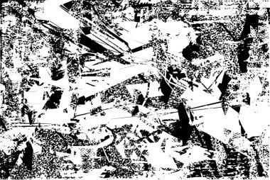 Çizik ve çiziklerle dolu siyah beyaz bir arka plan. Soyut vektör illüstrasyonu.