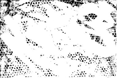 Çizik ve çiziklerle dolu siyah beyaz bir arka plan. Soyut vektör illüstrasyonu.