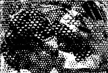 Çizik ve çiziklerle dolu siyah beyaz bir arka plan. Soyut vektör illüstrasyonu.