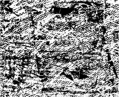 Çizik ve çiziklerle dolu siyah beyaz bir arka plan. Soyut vektör illüstrasyonu.