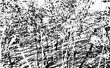 Çizik ve çiziklerle dolu siyah beyaz bir arka plan. Soyut vektör illüstrasyonu.