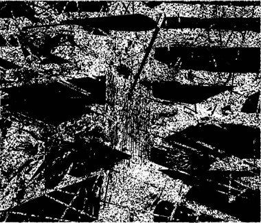 Çizik ve çiziklerle dolu siyah beyaz bir arka plan. Soyut vektör illüstrasyonu.