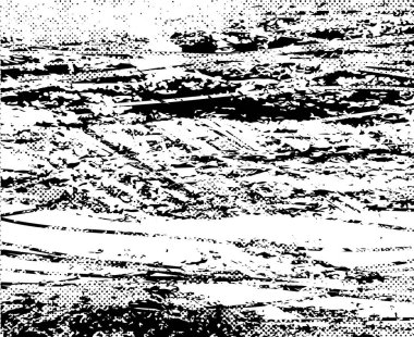 Çizik ve çiziklerle dolu siyah beyaz bir arka plan. Soyut vektör illüstrasyonu.