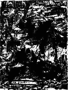 Çizik ve çiziklerle dolu siyah beyaz bir arka plan. Soyut vektör illüstrasyonu.