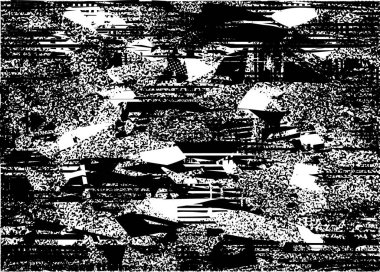 Çizik ve çiziklerle dolu siyah beyaz bir arka plan. Soyut vektör illüstrasyonu.