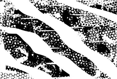 Çizik ve çiziklerle dolu siyah beyaz bir arka plan. Soyut vektör illüstrasyonu.