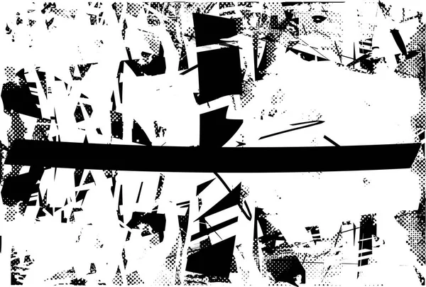 Çizik ve çiziklerle dolu siyah beyaz bir arka plan. Soyut vektör illüstrasyonu.