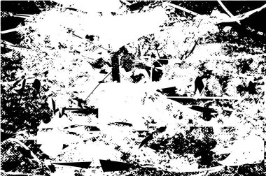 Çizik ve çiziklerle dolu siyah beyaz bir arka plan. Soyut vektör illüstrasyonu.