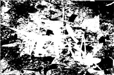 Çizik ve çiziklerle dolu siyah beyaz bir arka plan. Soyut vektör illüstrasyonu.