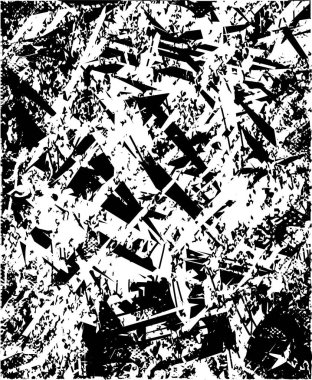 Çizik ve çiziklerle dolu siyah beyaz bir arka plan. Soyut vektör illüstrasyonu.