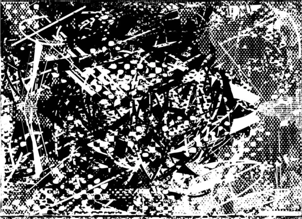 Çizik ve çiziklerle dolu siyah beyaz bir arka plan. Soyut vektör illüstrasyonu.