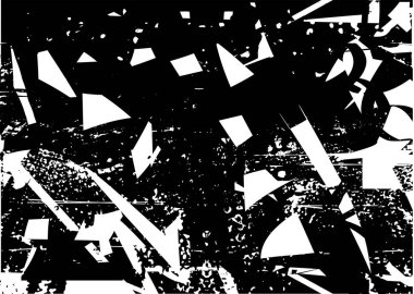 Çizik ve çiziklerle dolu siyah beyaz bir arka plan. Soyut vektör illüstrasyonu.