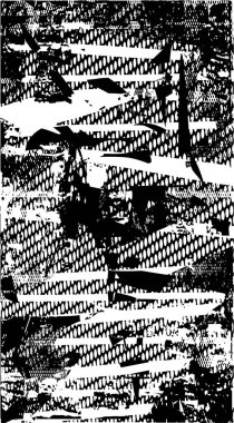 Çizik ve çiziklerle dolu siyah beyaz bir arka plan. Soyut vektör illüstrasyonu.