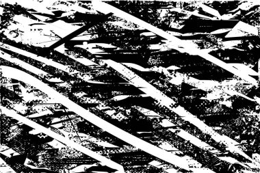 Çizik ve çiziklerle dolu siyah beyaz bir arka plan. Soyut vektör illüstrasyonu.