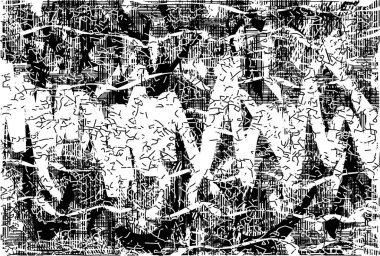 Çizik ve çiziklerle dolu siyah beyaz bir arka plan. Soyut vektör illüstrasyonu.