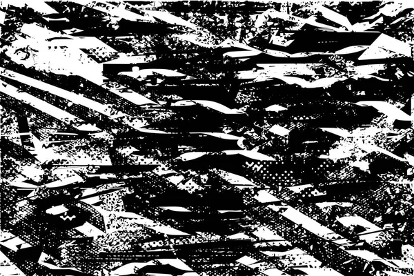 Çizik ve çiziklerle dolu siyah beyaz bir arka plan. Soyut vektör illüstrasyonu.
