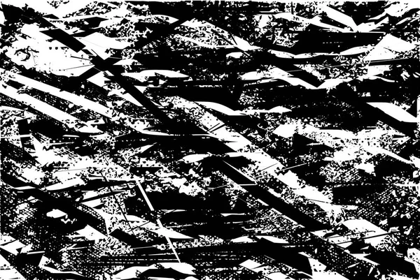 Çizik ve çiziklerle dolu siyah beyaz bir arka plan. Soyut vektör illüstrasyonu.