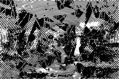 Çizik ve çiziklerle dolu siyah beyaz bir arka plan. Soyut vektör illüstrasyonu.