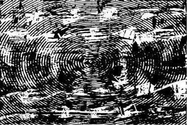 Çizik ve çiziklerle dolu siyah beyaz bir arka plan. Soyut vektör illüstrasyonu.