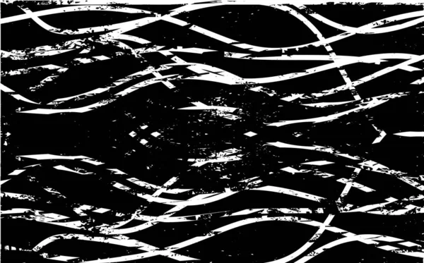 Çizik ve çiziklerle dolu siyah beyaz bir arka plan. Soyut vektör illüstrasyonu.