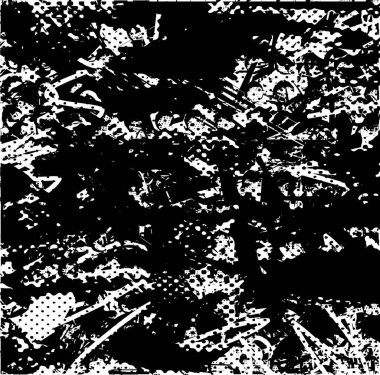 Çizik ve çiziklerle dolu siyah beyaz bir arka plan. Soyut vektör illüstrasyonu.