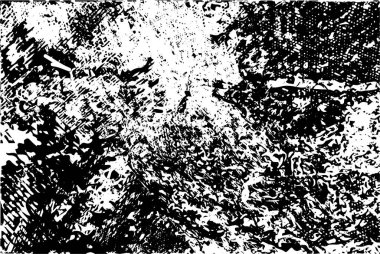 Çizik ve çiziklerle dolu siyah beyaz bir arka plan. Soyut vektör illüstrasyonu.