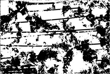 Çizik ve çiziklerle dolu siyah beyaz bir arka plan. Soyut vektör illüstrasyonu.