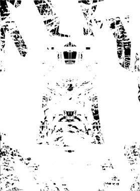 Çizik ve çiziklerle dolu siyah beyaz bir arka plan. Soyut vektör illüstrasyonu.