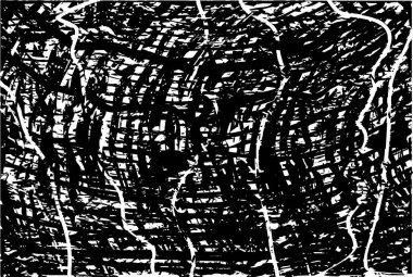 Çizik ve çiziklerle dolu siyah beyaz bir arka plan. Soyut vektör illüstrasyonu.