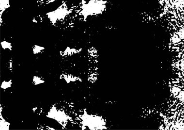 Çizik ve çiziklerle dolu siyah beyaz bir arka plan. Soyut vektör illüstrasyonu.