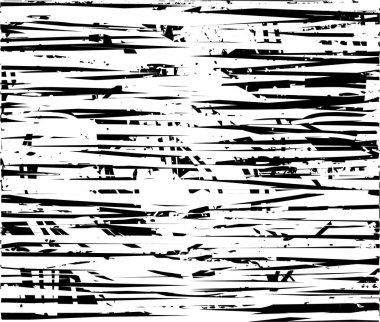 Çizik ve çiziklerle dolu siyah beyaz bir arka plan. Soyut vektör illüstrasyonu.