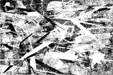 Çizik ve çiziklerle dolu siyah beyaz bir arka plan. Soyut vektör illüstrasyonu.