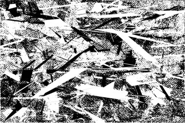 Çizik ve çiziklerle dolu siyah beyaz bir arka plan. Soyut vektör illüstrasyonu.