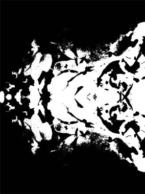 Çizik ve çiziklerle dolu siyah beyaz bir arka plan. Soyut vektör illüstrasyonu.