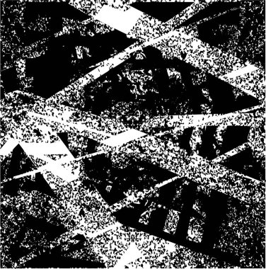 Çizik ve çiziklerle dolu siyah beyaz bir arka plan. Soyut vektör illüstrasyonu.