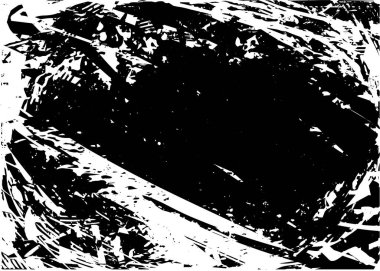 Çizik ve çiziklerle dolu siyah beyaz bir arka plan. Soyut vektör illüstrasyonu.